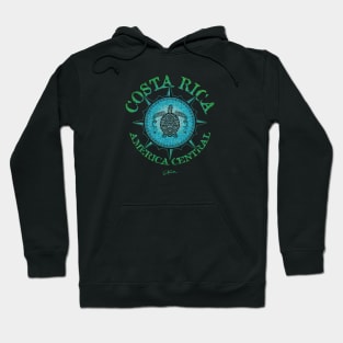 Costa Rica, America Central, Sea Turtle in Compass Rose Hoodie